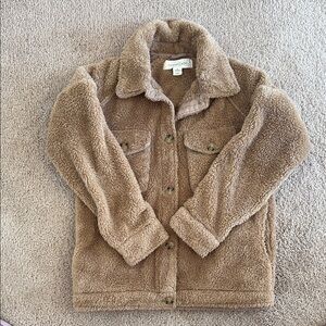 Treasure and Bond Girls  Tan Sherpa Jacket